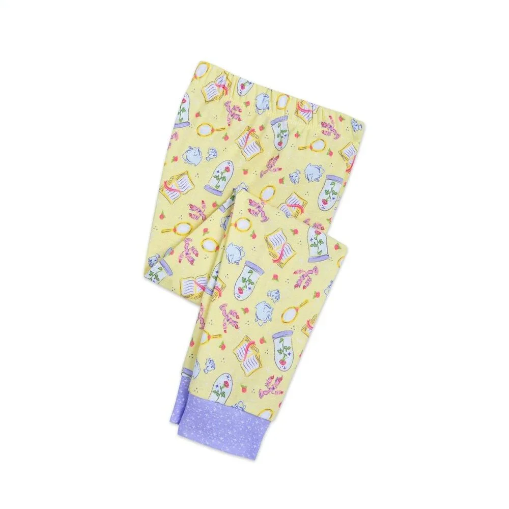 Disney Princess Beauty & the Beast Belle PJ PALS for Girls Cotton Pajama Set